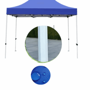 TOLDO 3X4,5 HEXAGONAL PREMIUM AUTOMATICO AZUL/ BLANCO