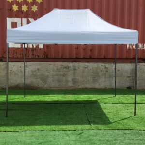 TOLDO 2X3 FIERRO NEGRO TECHO BLANCO/AZUL/NEGRO