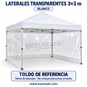 LATERAL TRANSPARENTE 3X3 COLORES